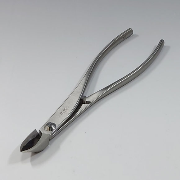 Bonsai Concave (Branch) cutter "narrow edge" - stainless - (KANESHIN)  " Length 180mm /"      No.806